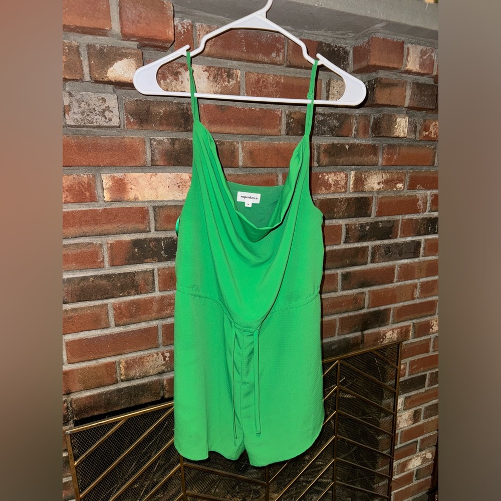 Superdown Green Romper